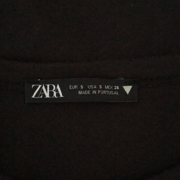 Zara Ladies Gorgeous Black Short Sleeve Top with Pearls, all Pearls Intact EUC - Picture 5 of 5
